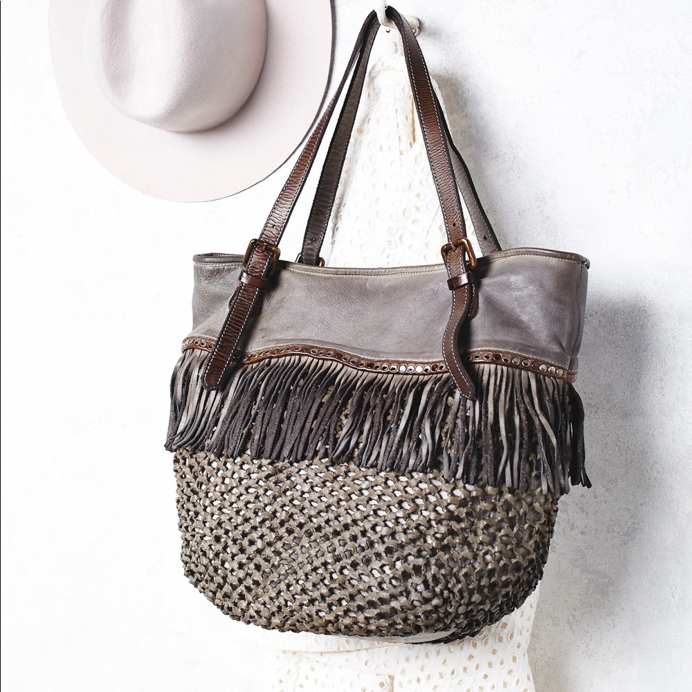Free People Italian Leather Tote